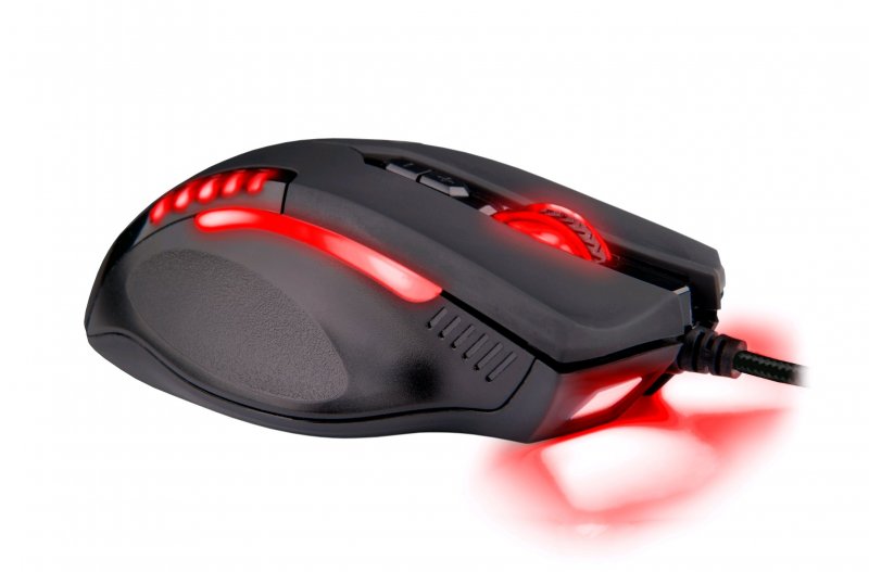 C-TECH Empusa herní myš, červené podsvícení, laser 3400DPI, USB - obrázek č. 1