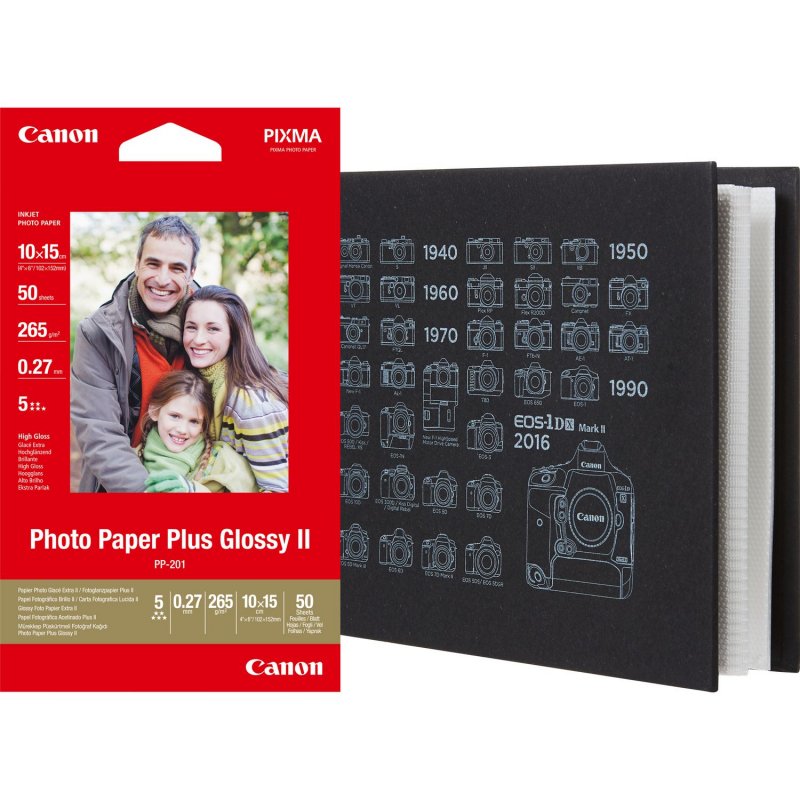 Canon fotopapír PLUS(PP-201)50s+fotoalbum(36phot.) - obrázek produktu