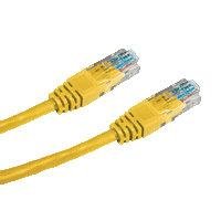 DATACOM patch cord UTP cat5e 0,25M žlutý - obrázek produktu