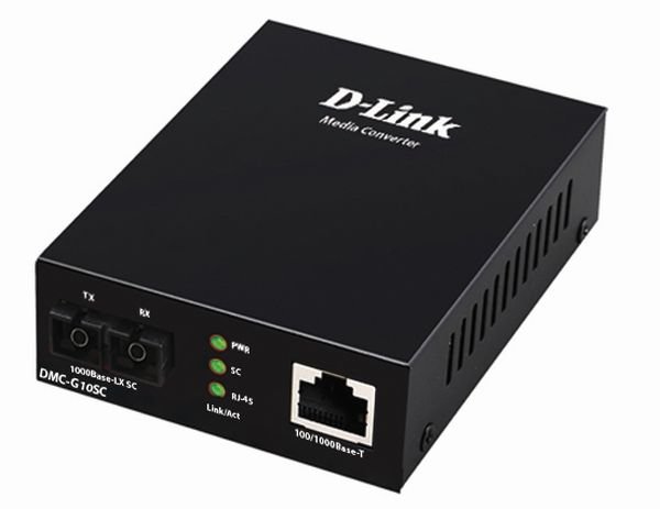 D-Link DMC-G10SC/ E - 100/ 1000BaseT to 1000BaseLX (SC) Single-mode Media Converter (10 km) - obrázek produktu