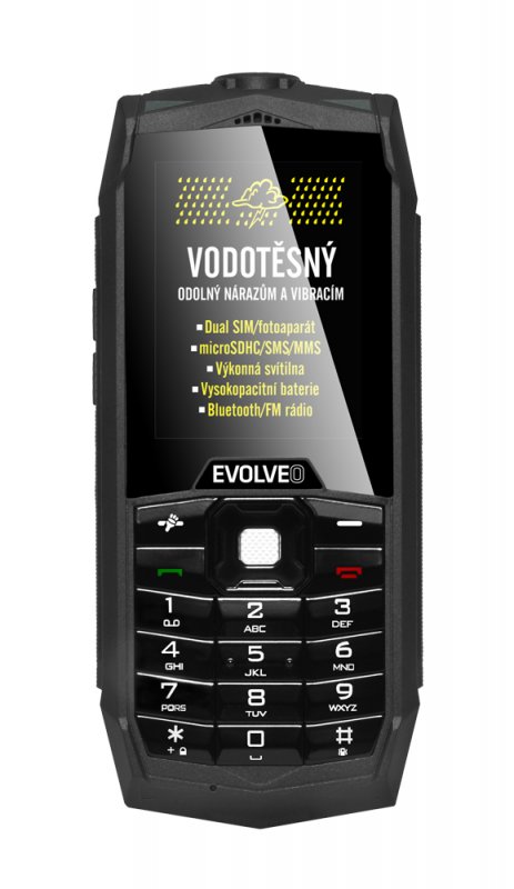 EVOLVEO StrongPhone Z1, vodotěsný odolný Dual SIM telefon - obrázek č. 1