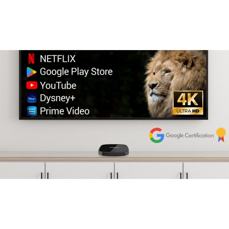 EVOLVEO MultiMedia Box A4, 4k Ultra HD, 32GB, Android 11 - obrázek č. 6