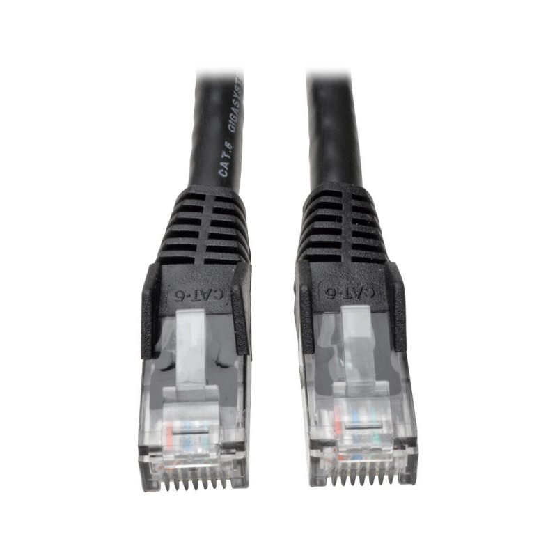 Tripplite Ethernetový kabel Cat6 Gigabit Snagless Molded (UTP) (RJ45 Samec/ Samec), černá, 3.05m - obrázek produktu