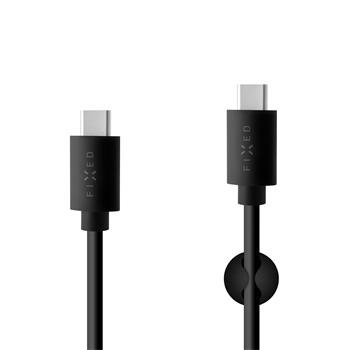 Kabel FIXED USB-C/ USB-C, 2m, PD, 60W, černý - obrázek produktu