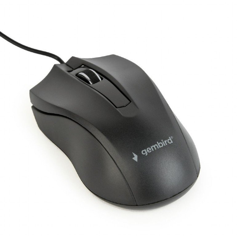 Gembird drátová myš MUS-3B-01, černá - obrázek produktu