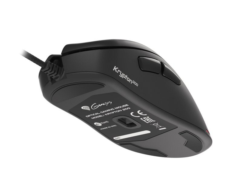 Genesis herní optická myš KRYPTON 200/ RGB/ 6400 DPI/ Herní/ Optická/ Drátová USB/ Černá - obrázek č. 10