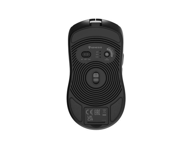 Genesis herní myš ZIRCON 500/ Herní/ Optická/ 10 000DPI/ Bezdrátová USB + Bluetooth/ Černá - obrázek č. 11