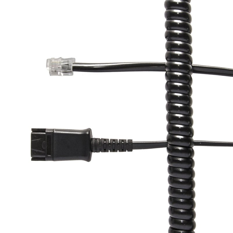 JPL BL-04+P kabel pro náhlavky s QD konektorem do RJ9 portu telefonů - obrázek produktu