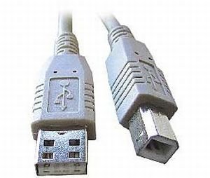 USB kabel typu AB, délka 1,8m HQ černý - obrázek produktu