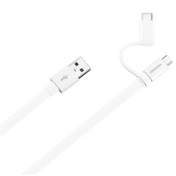 Huawei kabel microUSB a USB-C AP55S White - obrázek produktu