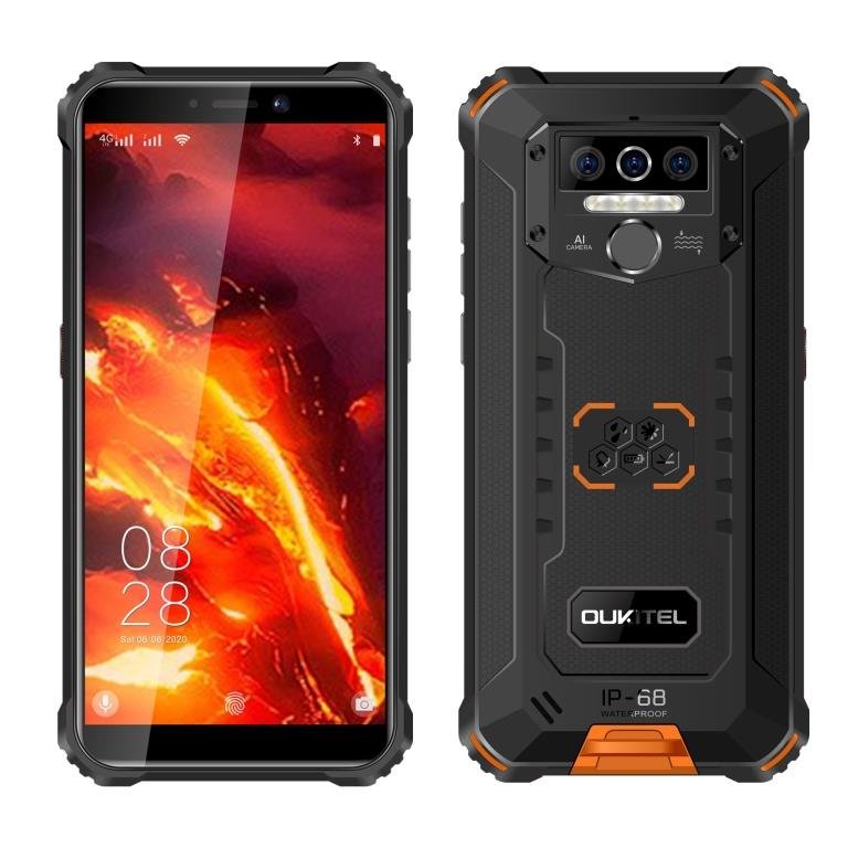 Oukitel WP5 Pro Orange odolný telefon, 5,5" HD+ IPS, 4GB+64GB, DualSIM, 4G, 8000 mAh, MIL-STD-810G - obrázek produktu