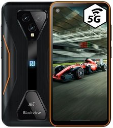 iGET Blackview GBL5000 Orange odolný 5G telefon, 6,36" FullHD+, 8GB+128GB, Android 11, 4980mAh, NFC - obrázek produktu
