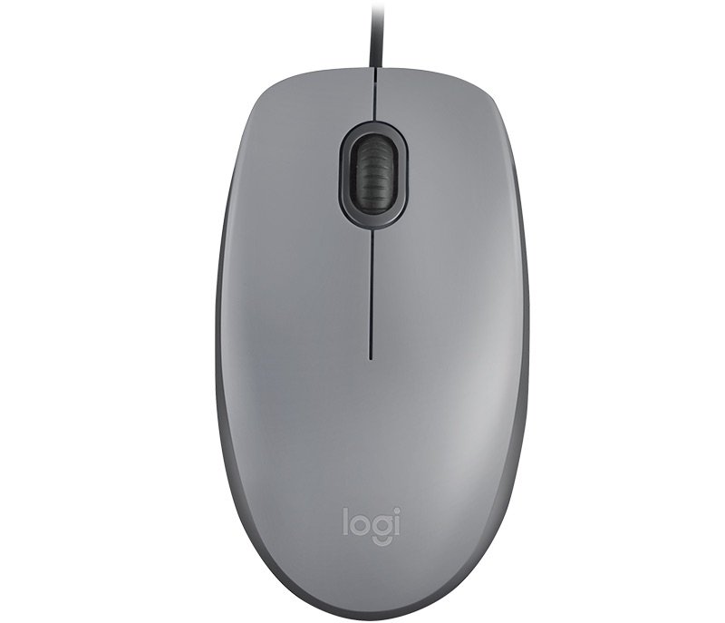 myš Logitech M110 Silent - MID GRAY - USB - obrázek produktu