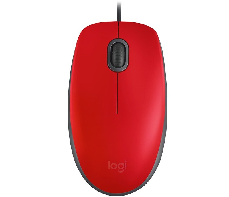 myš Logitech M110 Silent - RED - USB - obrázek produktu