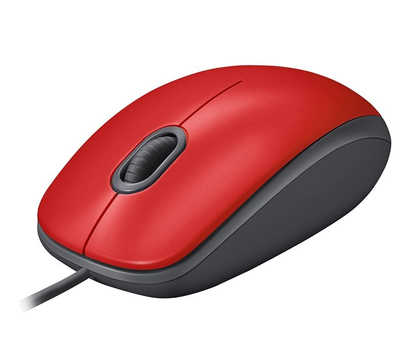 myš Logitech M110 Silent - RED - USB - obrázek č. 2