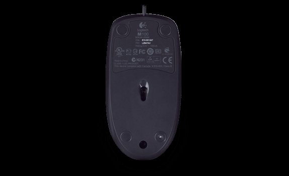 myš Logitech M100 optická, šedá, USB - obrázek č. 3