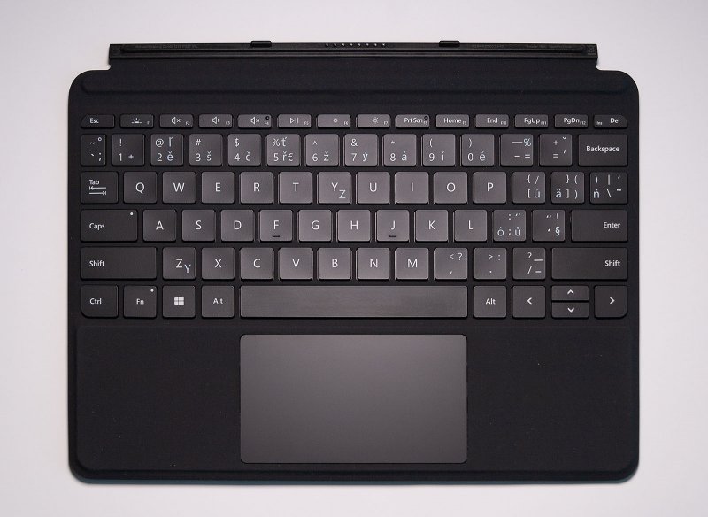 Microsoft Surface Go Type Cover (Black), CZ&SK (potisk) - obrázek č. 3