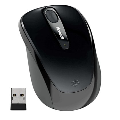 Microsoft 3500/ Cestovní/ Blue Track/ Bezdrátová USB/ Černá - obrázek produktu