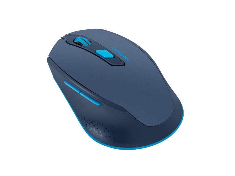 Tichá bezdrátová myš Natec Siskin 2400 DPI, modrá - obrázek č. 2