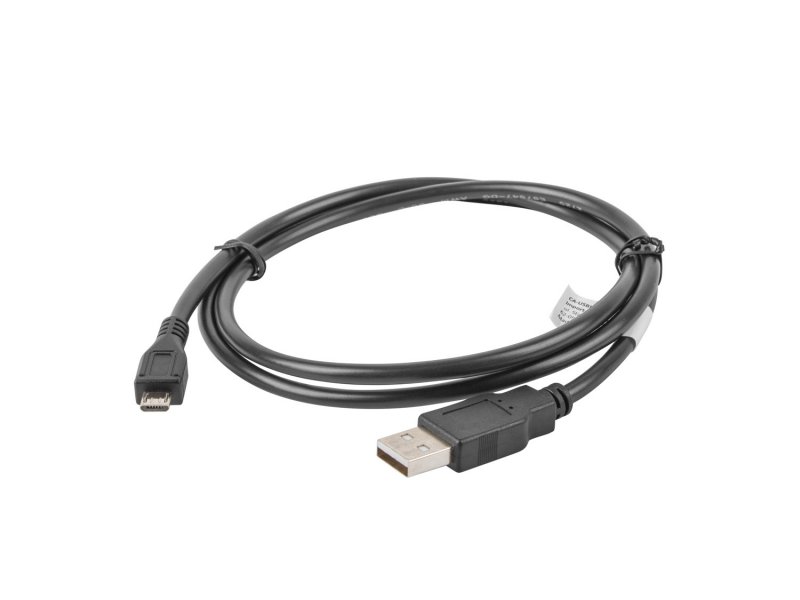 LANBERG Kabel USB 2.0 AM/ Micro, 1m, černý - obrázek č. 1