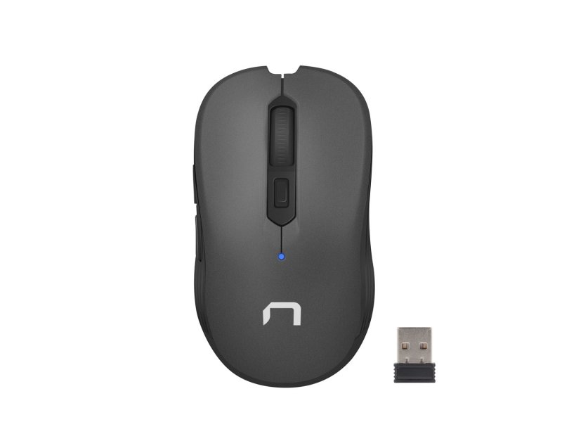 Natec optická myš ROBIN/ 1600 DPI/ Cestovní/ Optická/ Bezdrátová USB/ Černá - obrázek produktu