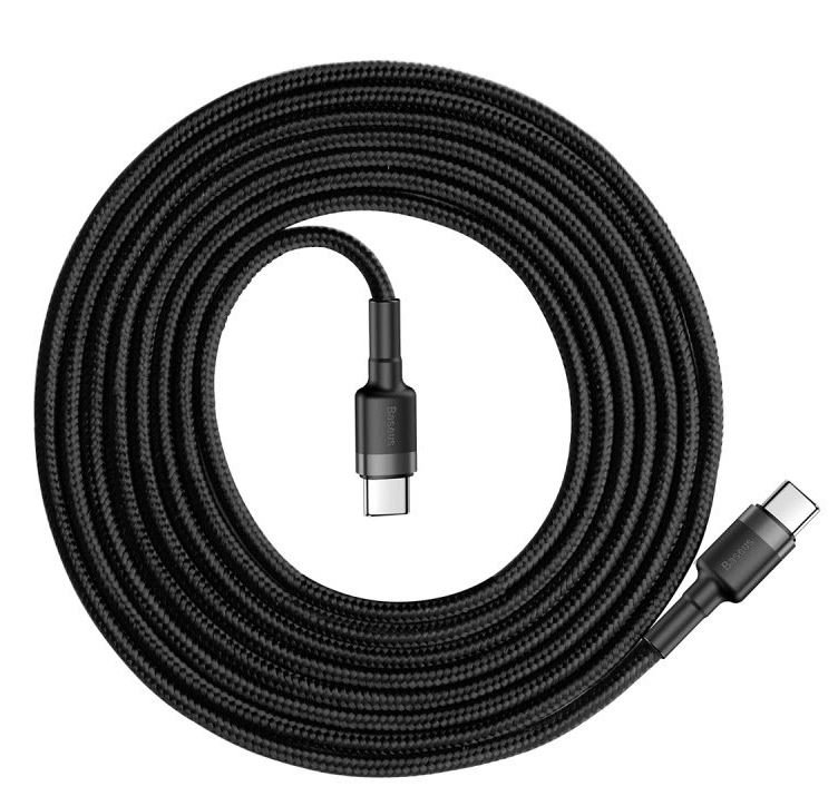 Baseus CATKLF-HG1 Cafule Kabel USB-C 60W 2m Gray/ Black - obrázek č. 1