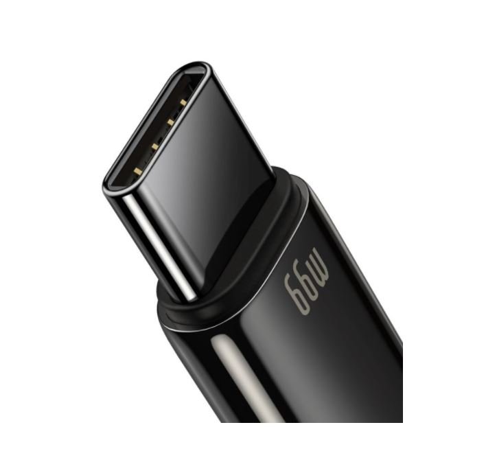 Baseus CATWJ-C01 Tungsten Gold Kabel USB-C 66W 2m Black - obrázek č. 1