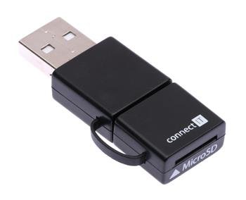 OTG čtečka MicroSD/ HC pro mobilní telefony a PC - obrázek produktu