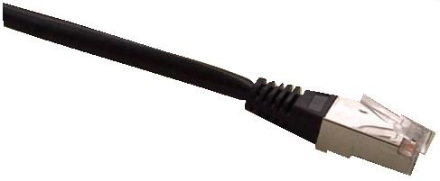 Patch cord FTP cat5e 0,25M černý - obrázek produktu