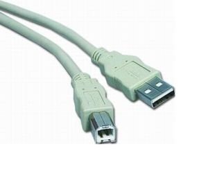 PremiumCord Kabel USB 2.0, A-B, 3m, šedý - obrázek produktu