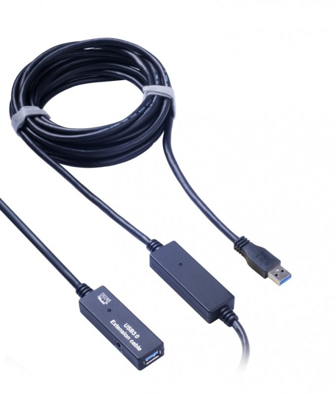 PremiumCord USB 3.0 repeater a prodlužovací kabel A/ M-A/ F  10m - obrázek produktu