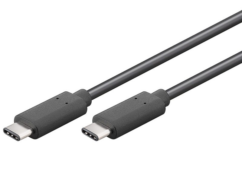 PremiumCord USB-C/ male - USB-C/ male, černý, 0,5m - obrázek produktu