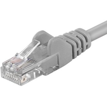 PremiumCord Patch kabel UTP RJ45-RJ45 CAT6 10m šedá - obrázek produktu
