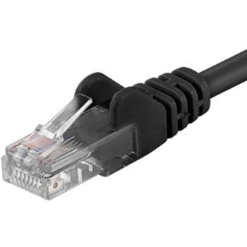 PremiumCord Patch kabel UTP RJ45-RJ45 CAT6 5m černá - obrázek produktu