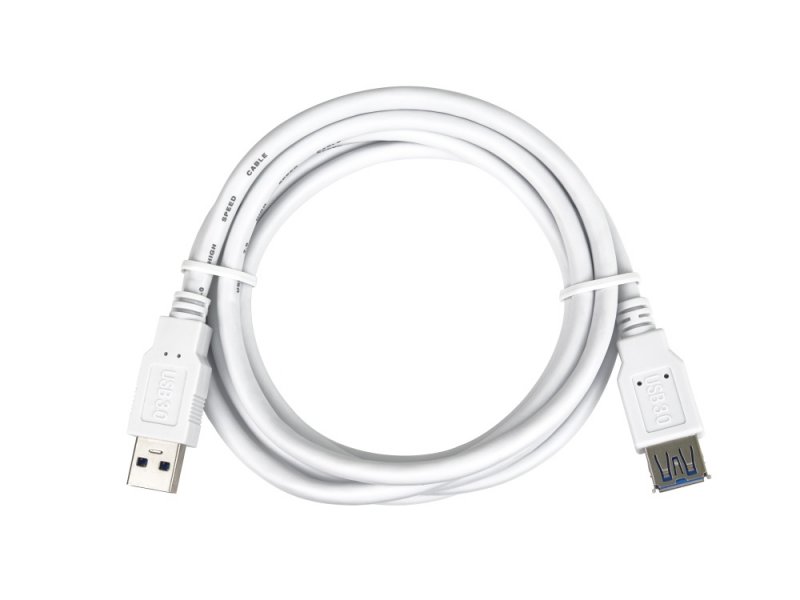 PremiumCord Prodlužovací kabel USB 3.0 Super-speed 5Gbps A-A, MF, 9pin, 0,5m bílá - obrázek č. 2