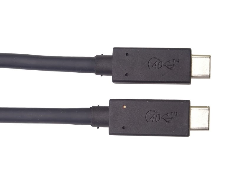 PremiumCord USB4™ 40Gbps 8K@60Hz kabel Thunderbolt 3 certifikovaný USB-IF 1m - obrázek č. 2