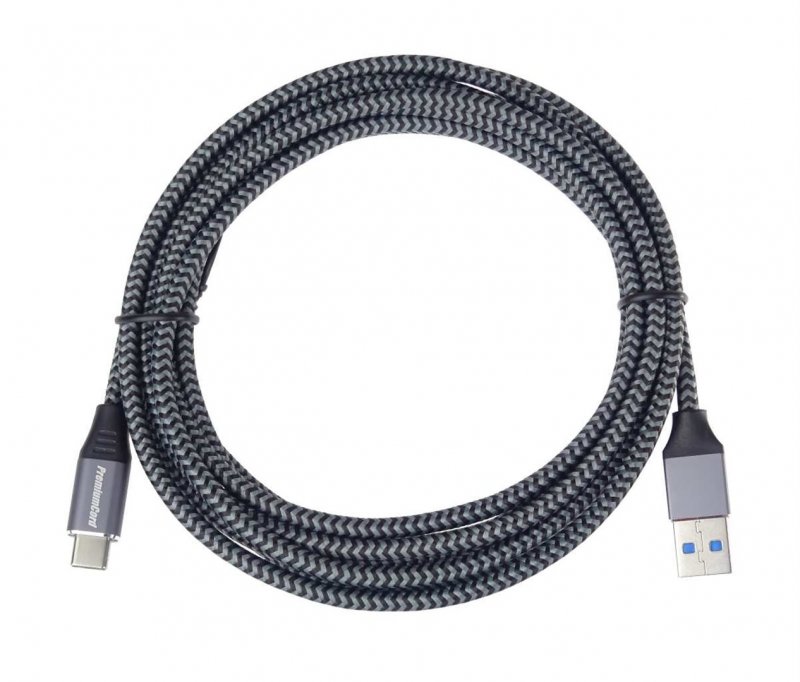 PremiumCord kabel USB-C - USB 3.0 A (USB 3.1 generation 1, 3A, 5Gbit/ s) 3m oplet - obrázek č. 1