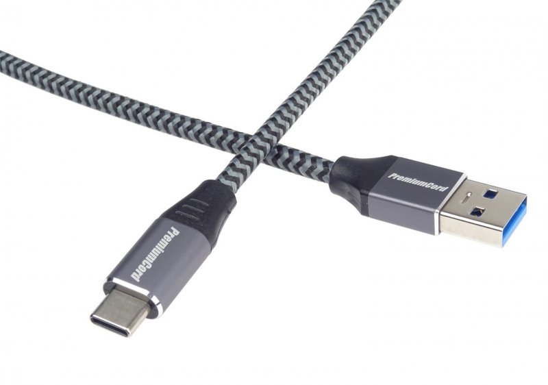 PremiumCord kabel USB-C - USB 3.0 A (USB 3.1 generation 1, 3A, 5Gbit/ s) 3m oplet - obrázek č. 6