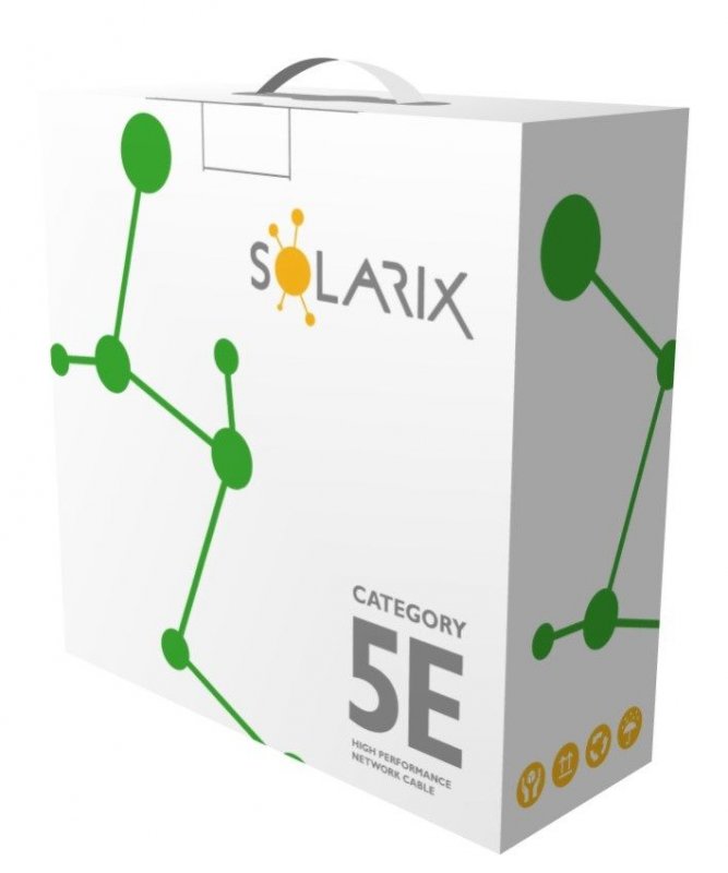 Instalační kabel Solarix CAT5E UTP PVC Eca 100m/ box SXKD-5E-UTP-PVC - obrázek č. 1