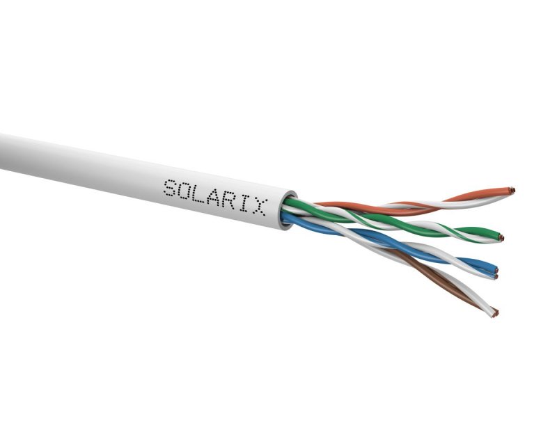 Instalační kabel Solarix CAT5E UTP PVC Eca 100m/ box SXKD-5E-UTP-PVC - obrázek produktu