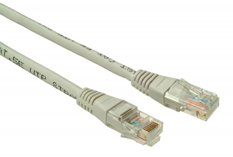 SOLARIX patch kabel CAT5E UTP PVC 1m šedý non-snag proof - obrázek produktu