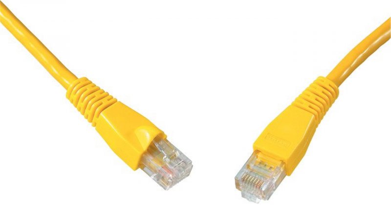 SOLARIX patch kabel CAT6 UTP PVC 0,5m žlutý snag proof - obrázek produktu