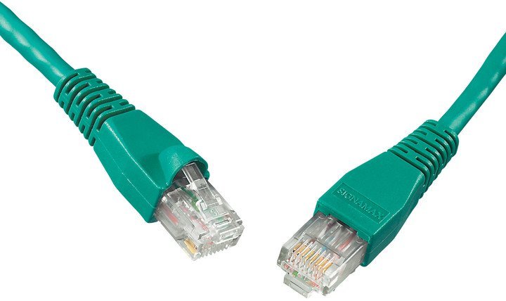 SOLARIX patch kabel CAT6 UTP PVC 2m zelený snag-proof - obrázek produktu