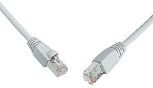 SOLARIX patch kabel CAT5E SFTP PVC 2m šedý snag proof - obrázek produktu