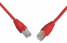 SOLARIX patch kabel CAT5E SFTP PVC 1m červený - obrázek produktu