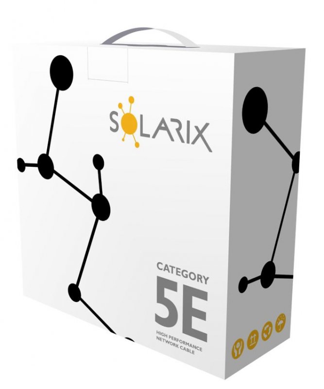 Instalační kabel Solarix CAT5E UTP PE Fca venkovní 100m/ box SXKD-5E-UTP-PE - obrázek č. 1