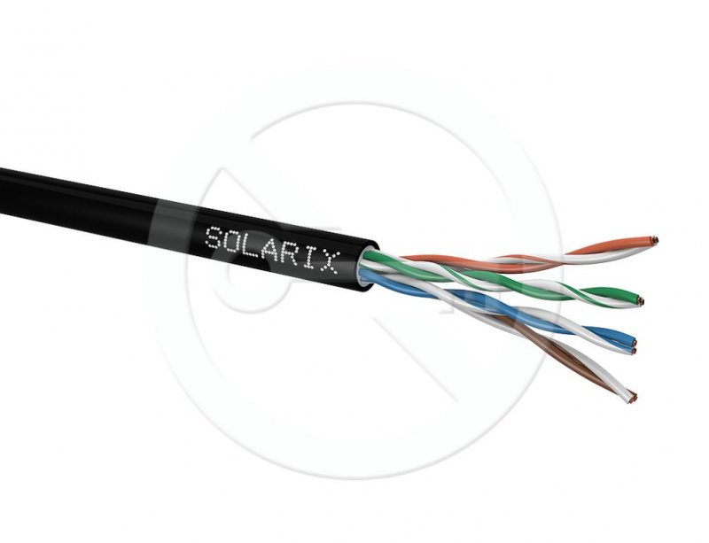 Instalační kabel Solarix CAT5E UTP PE Fca venkovní Gelový 305m/ box SXKD-5E-UTP-PEG - obrázek produktu
