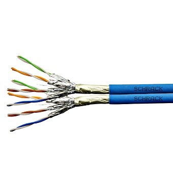 Kabel F/ FTP Cat.6a 500 MHz 2x(4x2xAWG23),LS0H modrý,Dca,500m - obrázek produktu