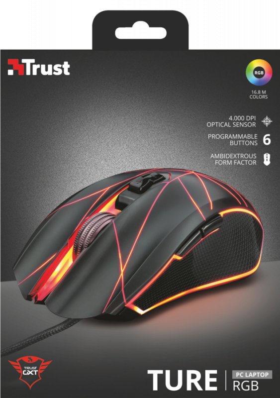 myš TRUST GXT 160 Ture Illuminated Gaming mouse - obrázek č. 6