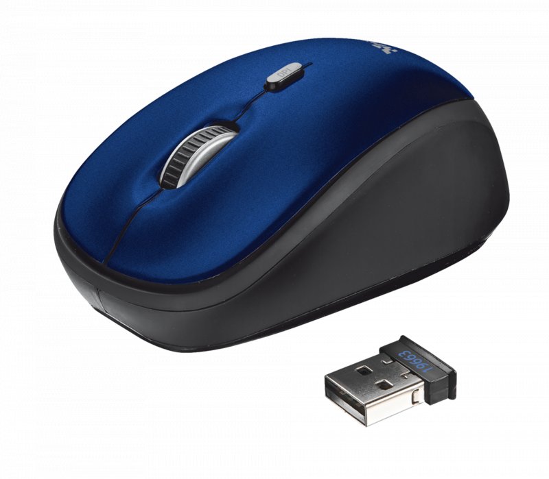 myš TRUST Yvi Wireless Mouse - blue - obrázek produktu